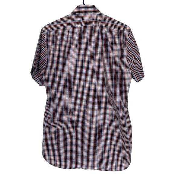 RAG & BONE Men Short Sleeve Shirt Tailored Workwear Plaid Sz M Multicolor 3-19 - Picture 2 of 8